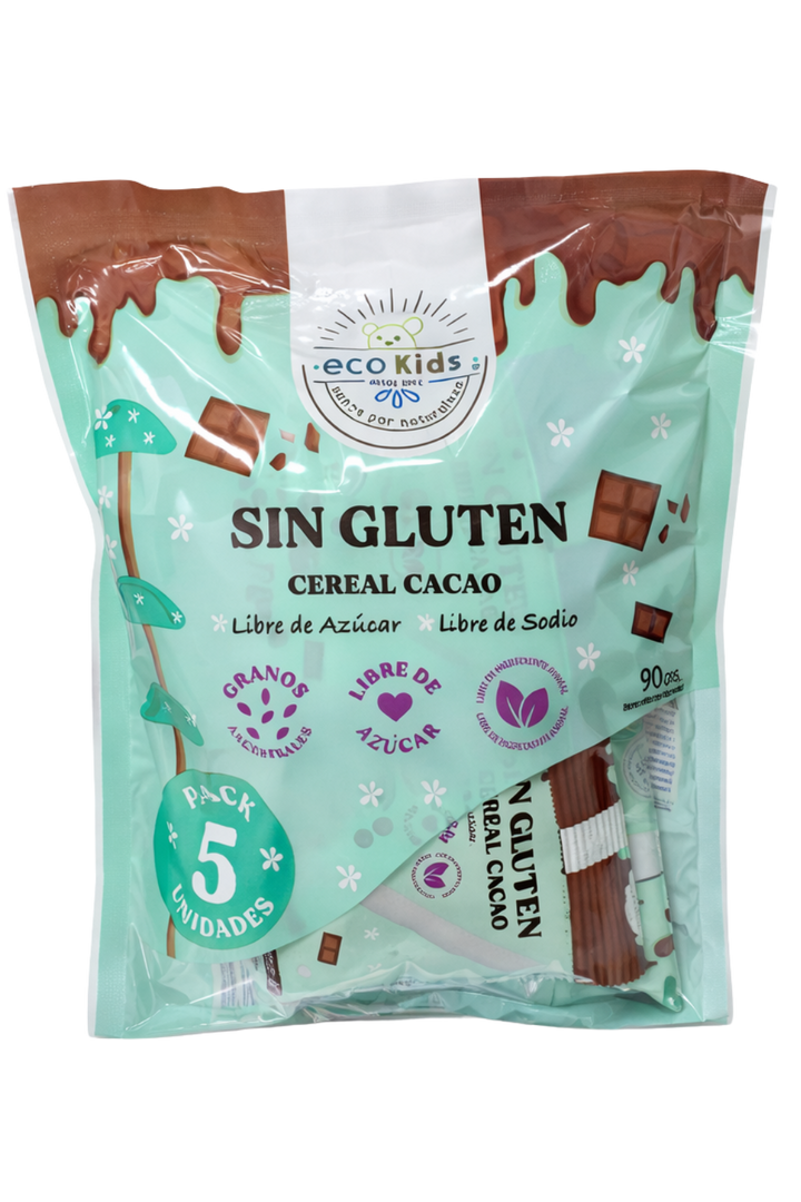 PACK CEREAL CACAO ECO KIDS ECOVIDA 5 x 18 g