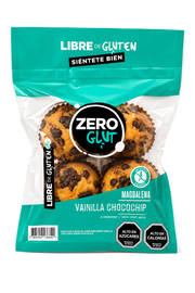 Magdalenas de Vainilla Chocochip Zero Glut Sin Gluten 140 g