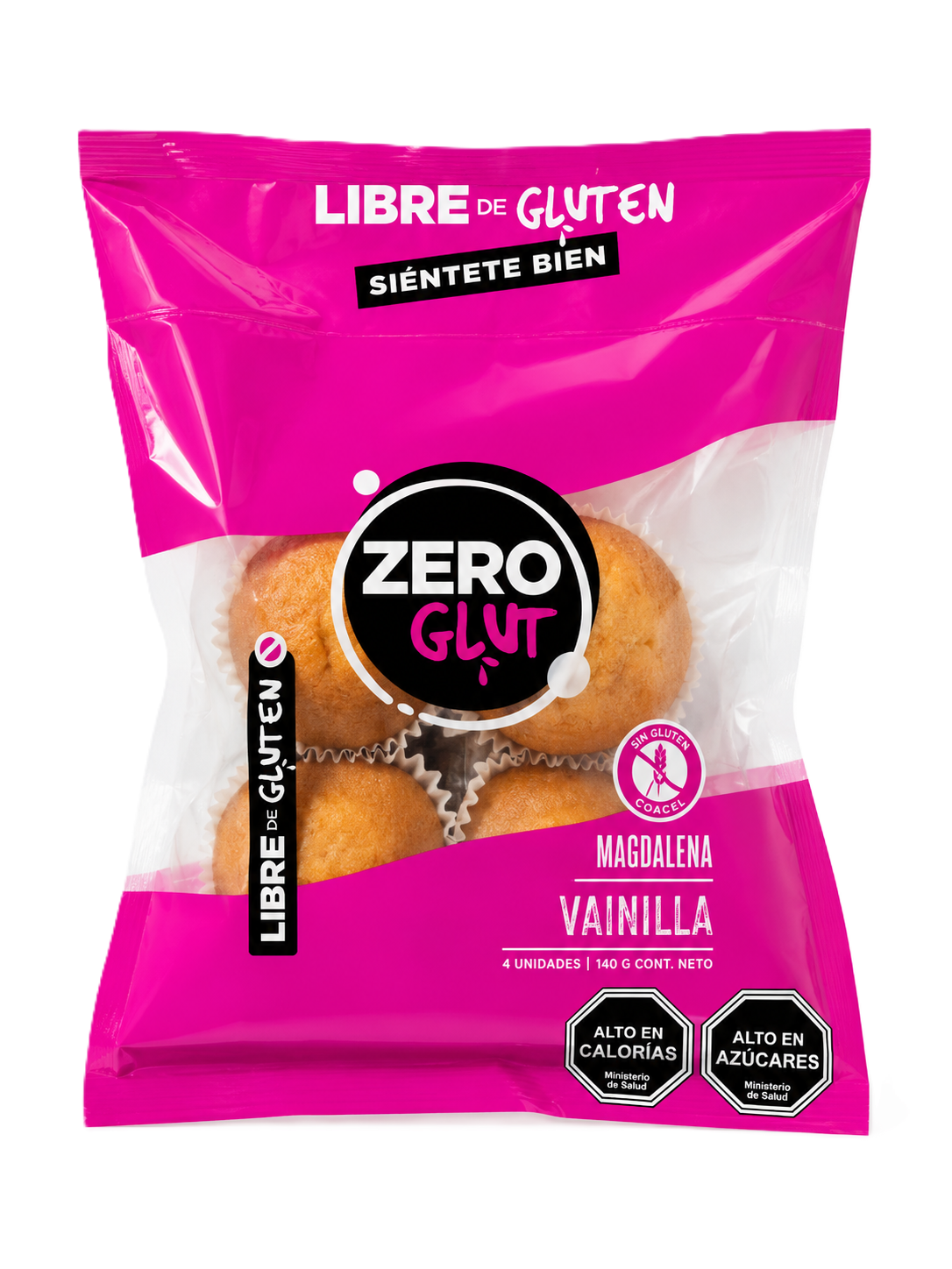 Magdalenas de Vainilla Zero Glut Sin Gluten 140 g
