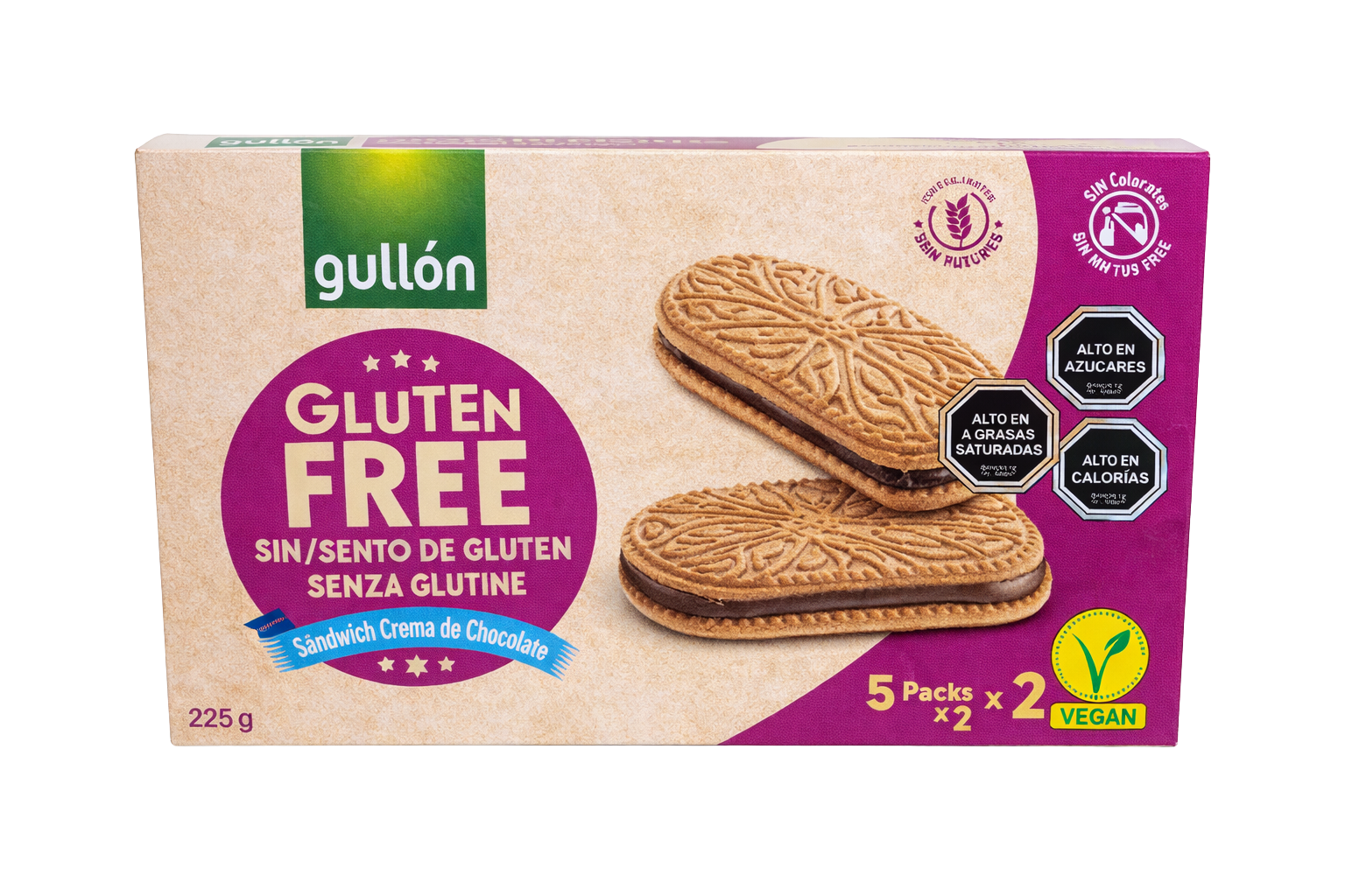 GALLETAS CHOCOLATE SANDWICH GULLÓN 225 g