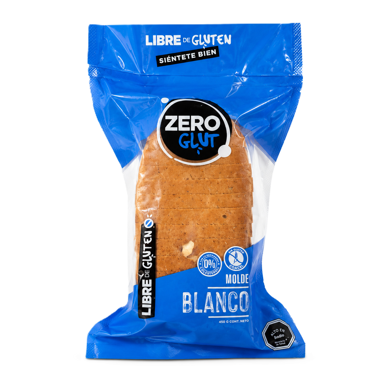 Pan de Molde Blanco Zero Glut Sin Gluten 450 g
