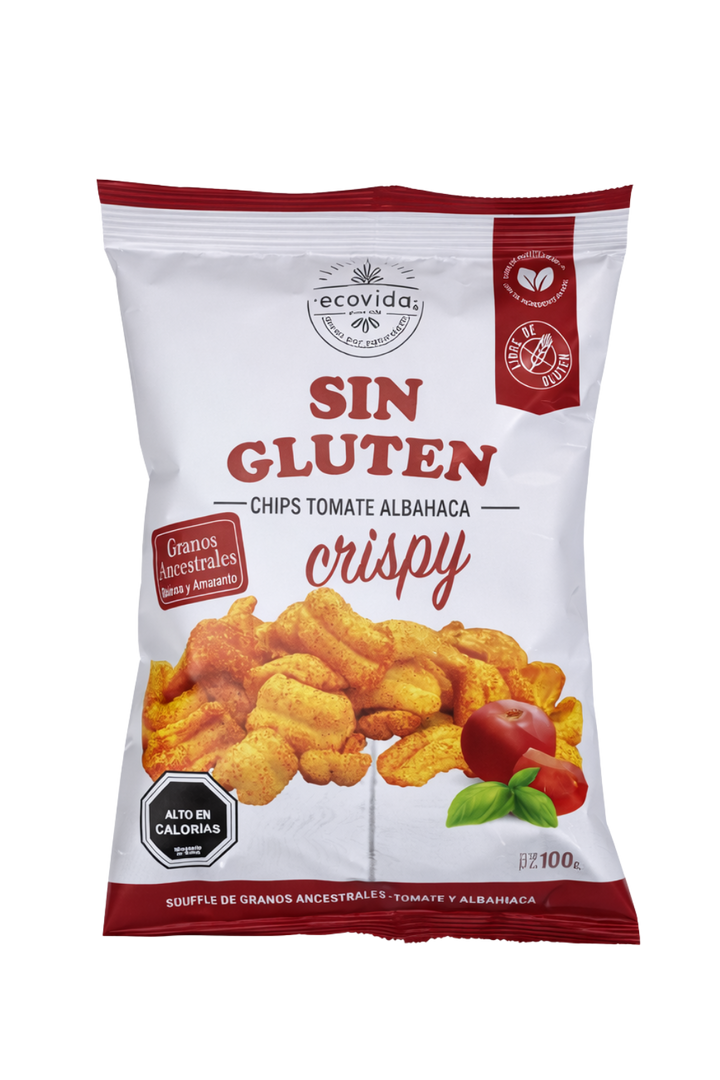 SNACK TOMATE Y ALBAHACA ECOVIDA 100 g