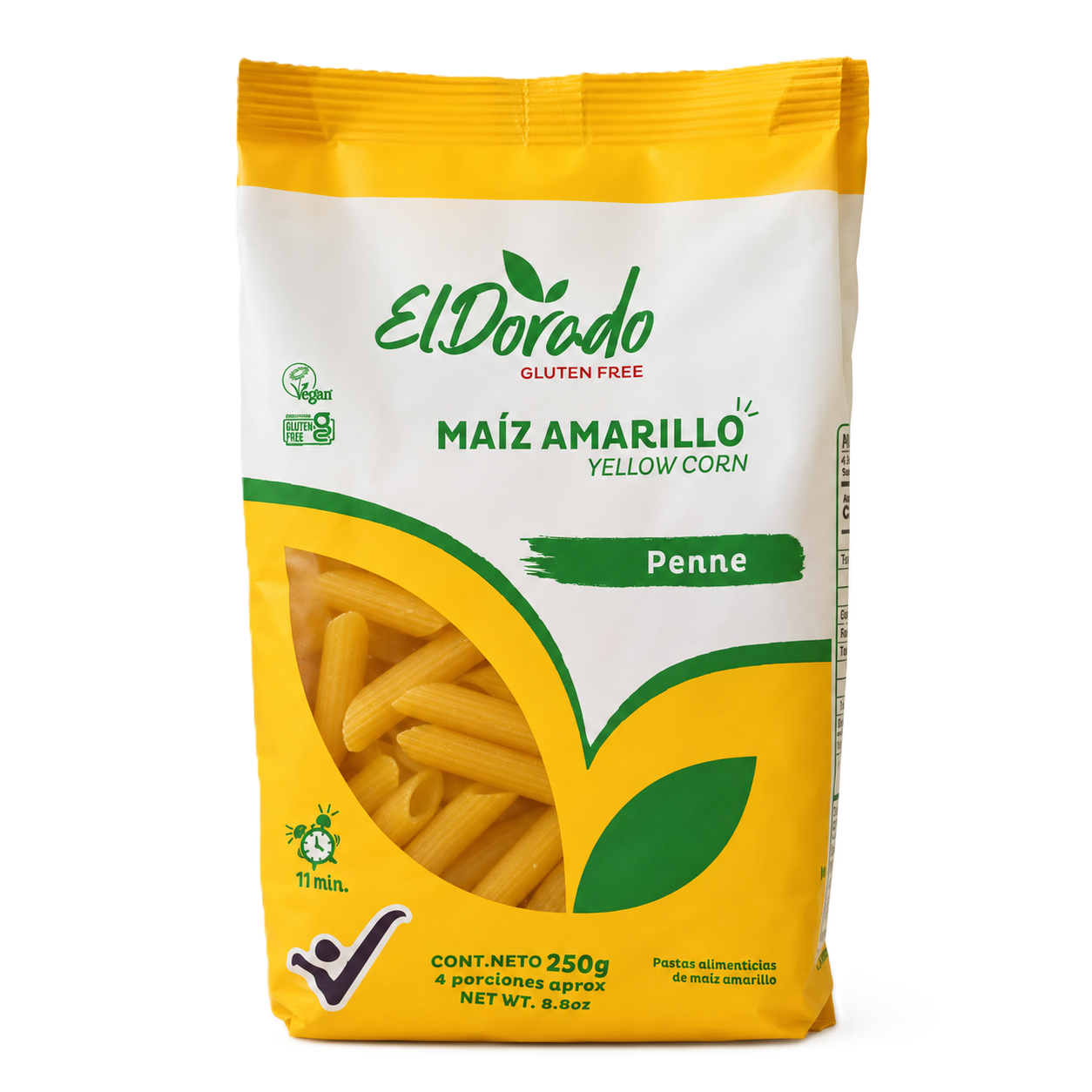 FIDEOS PENNE DE MAIZ EL DORADO 250 g