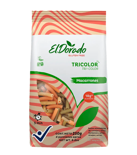 MACARRONES TRICOLOR EL DORADO 250 g
