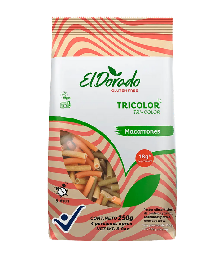 MACARRONES TRICOLOR EL DORADO 250 g